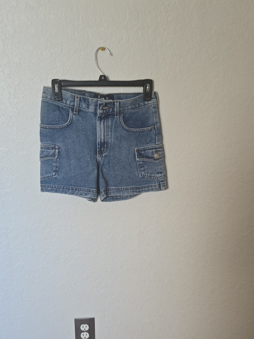 Classic Blue Denim Cargo Shorts - Girls